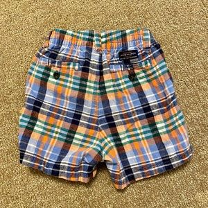 Janie & Jack Plaid Linen Shorts for Boys